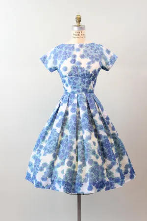 1950s JONATHAN LOGAN floral cotton full skirt dress xs | new spring summer