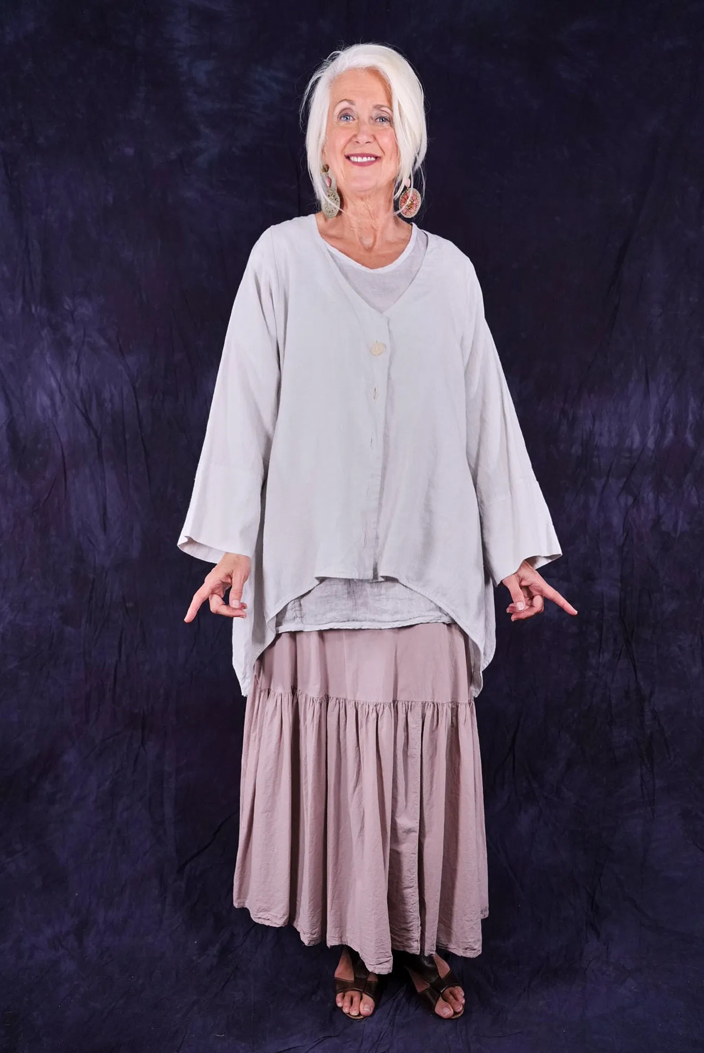 5289 Basque Cardigan Dove-U