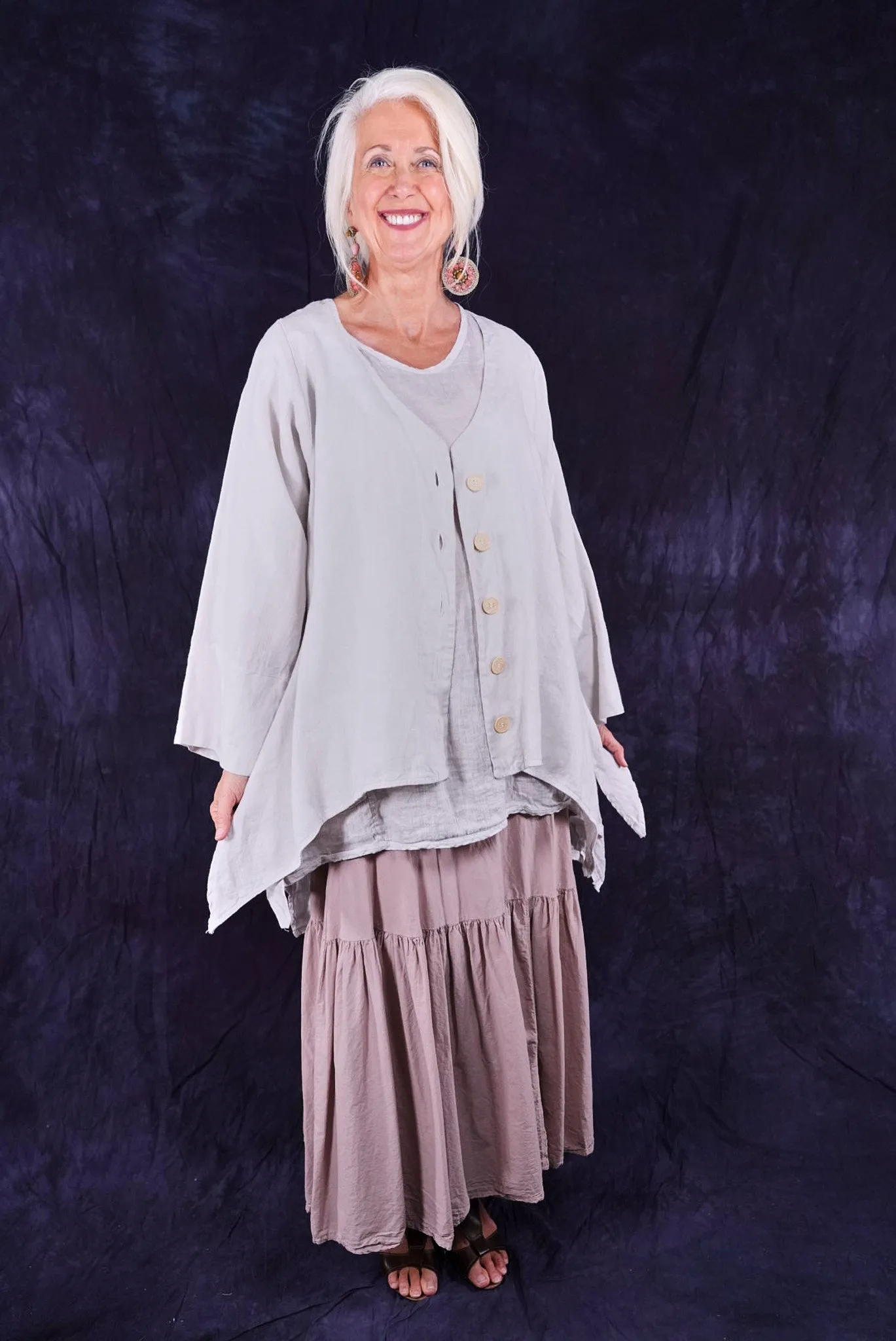 5289 Basque Cardigan Dove-U