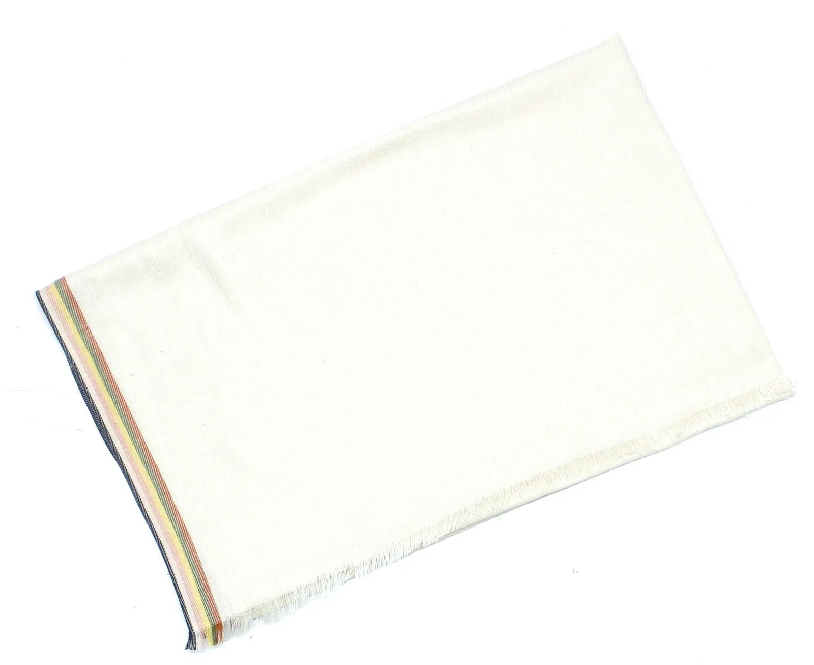 A New Day Women's Natural Striped Fringe Fashion Scarf
