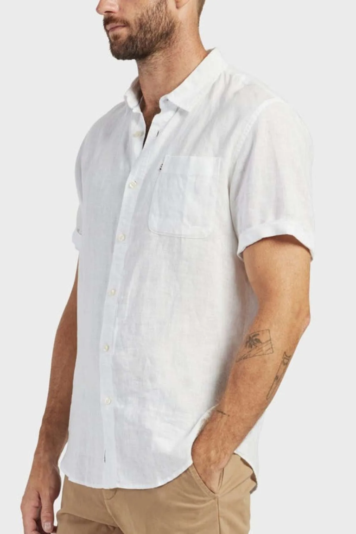 Academy Brand Hampton Linen Short Sleeve Shirt
