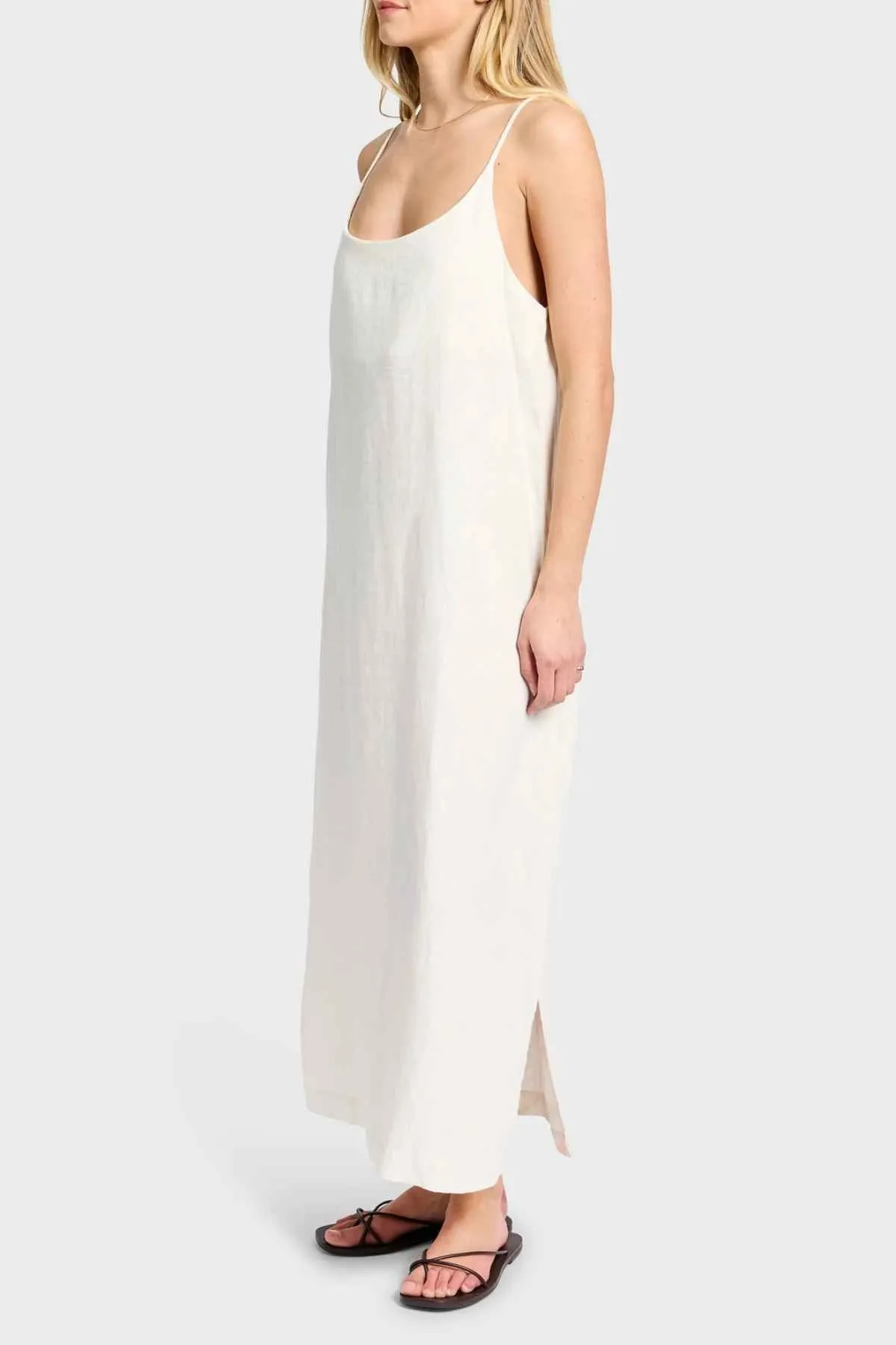 Academy Women Essential Linen Slip Dress