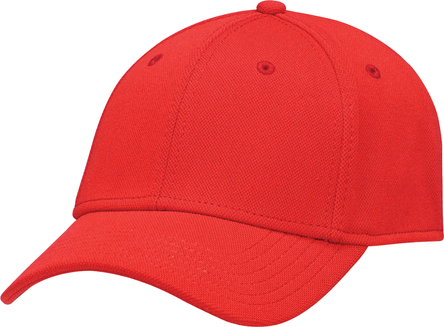 AJM Deluxe Polyester Adjustable Cap Red