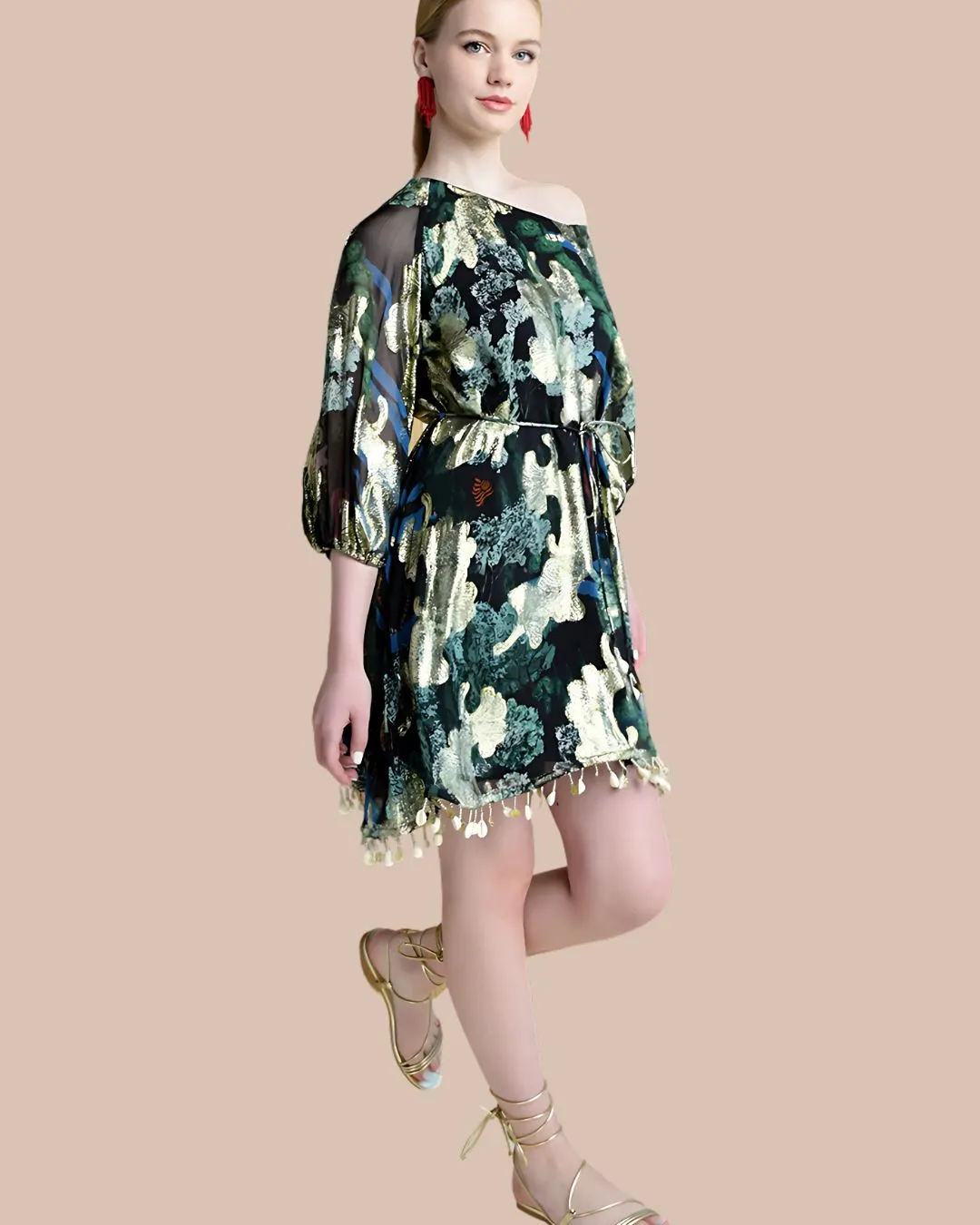 Alice Black Mini Dress | Wedding Guest Dress |Bohemian