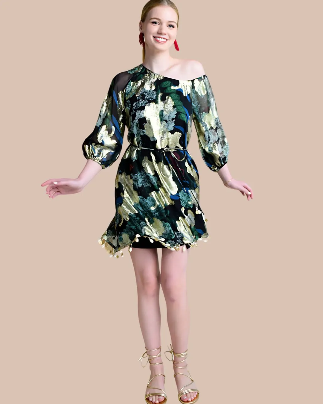 Alice Black Mini Dress | Wedding Guest Dress |Bohemian
