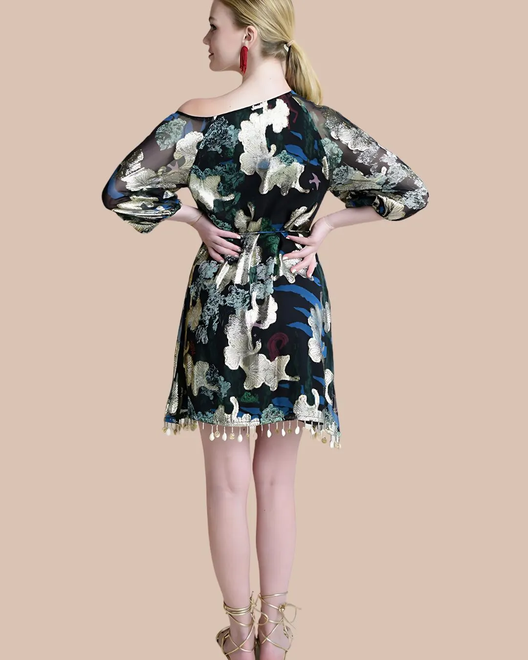 Alice Black Mini Dress | Wedding Guest Dress |Bohemian