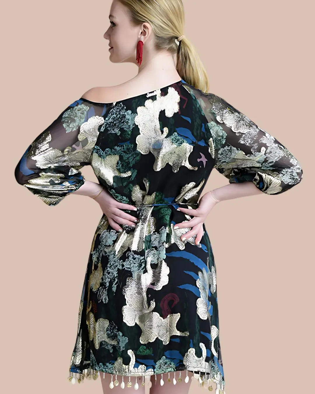 Alice Black Mini Dress | Wedding Guest Dress |Bohemian