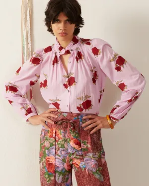 Annabel Ruby Rosette Shirt