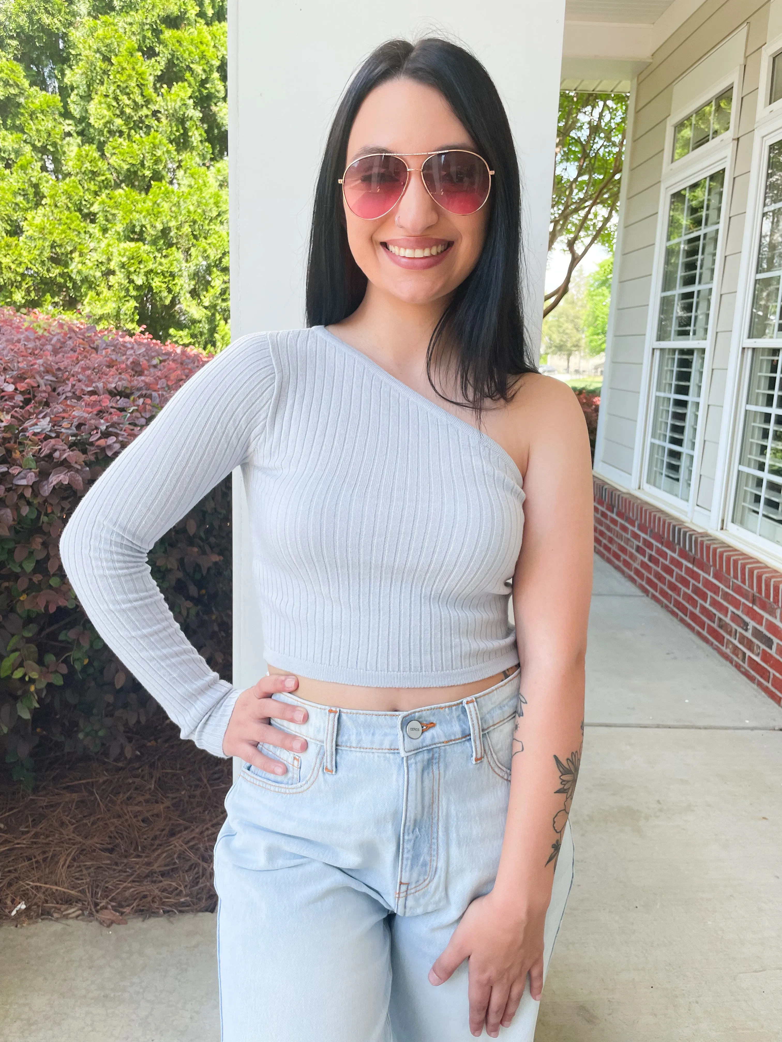 Artic One Shoulder Top