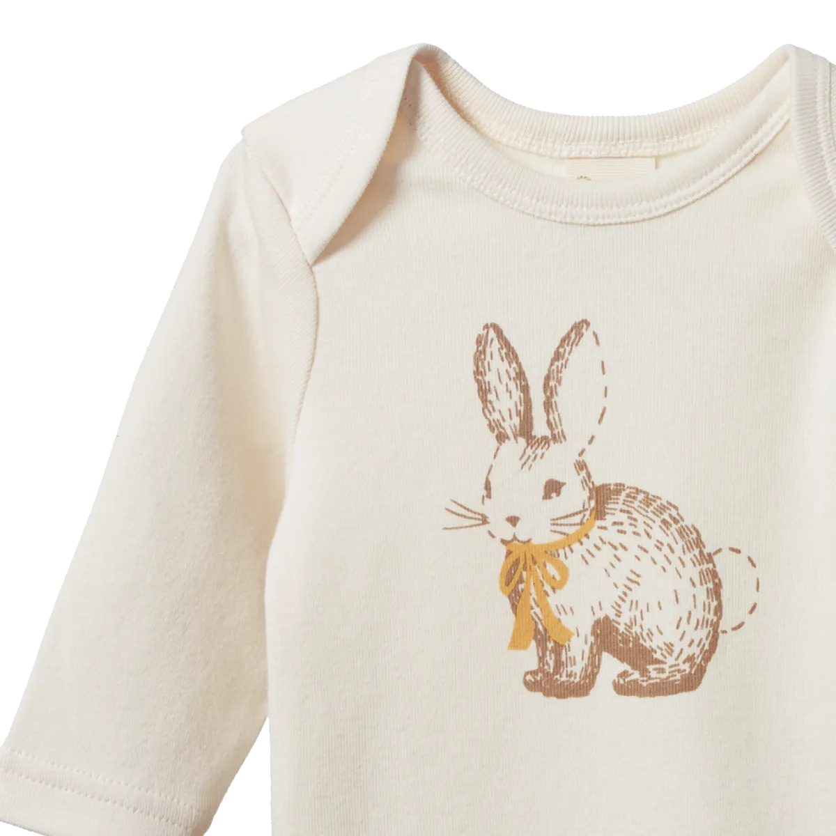 Bab Tee - Rabbitt Natural Print