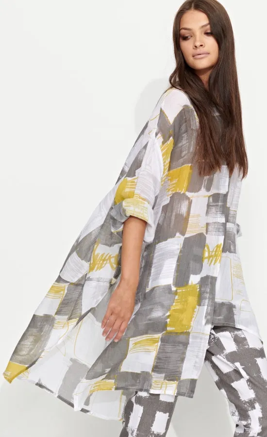 Banana Blue Sage Patchwork Shirt