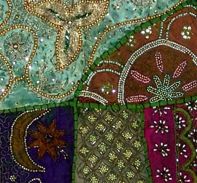 Beaded Wonder - Gujarati Patchwork Tapestry