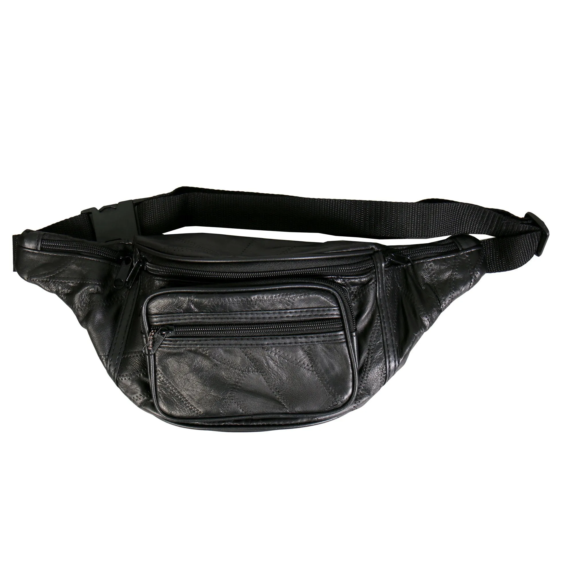 BGA1008 Patchwork Leather Belly Bag