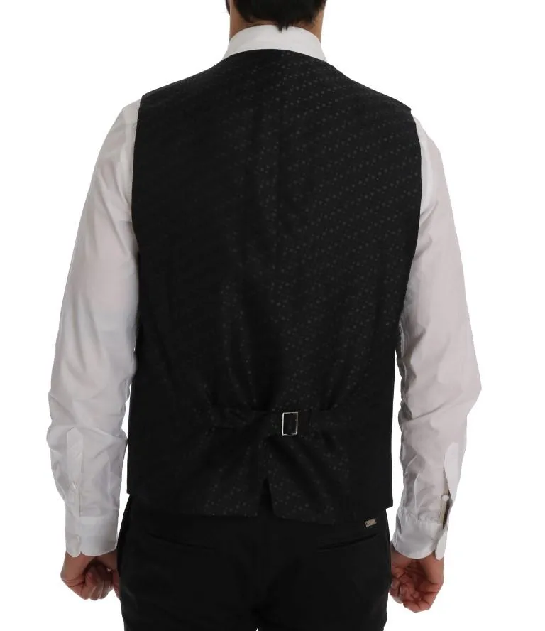 Black  STAFF Cotton Striped Vest