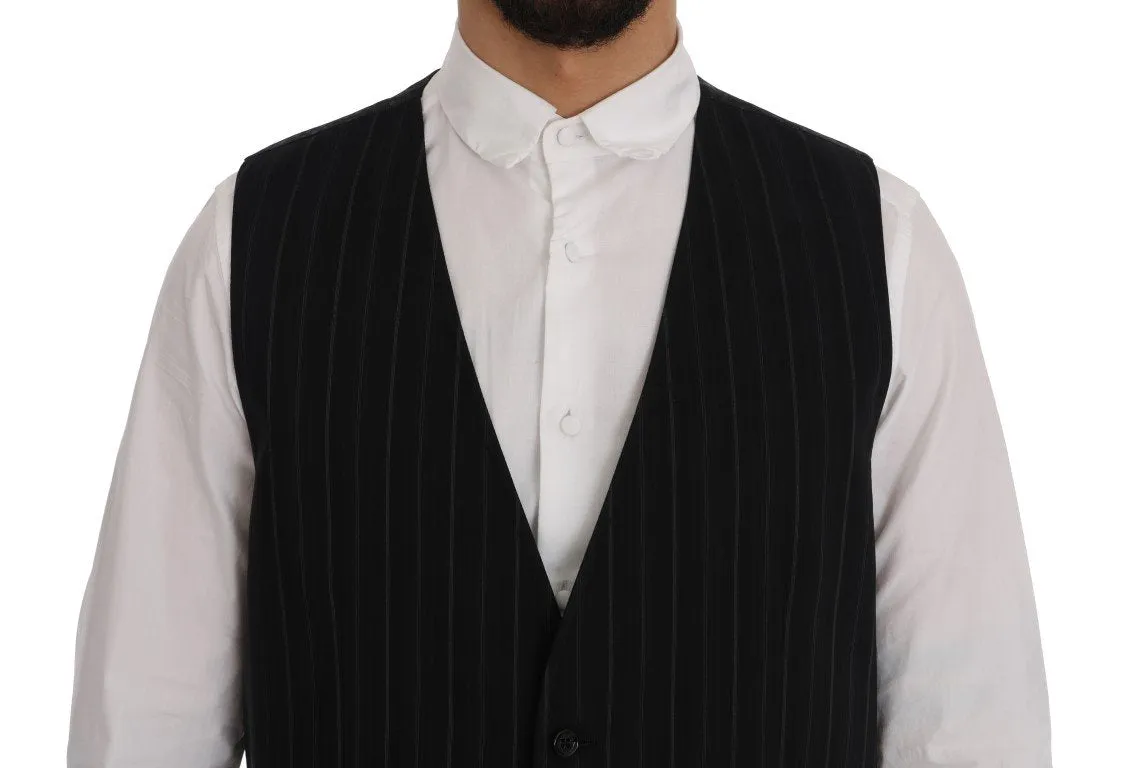 Black  STAFF Cotton Striped Vest