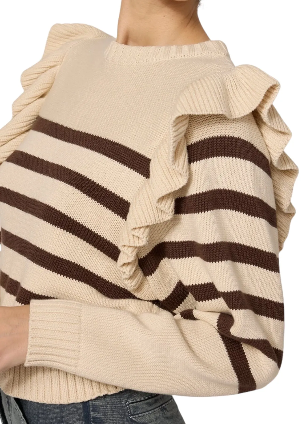 Blair Sweater | Cream & Chocolate