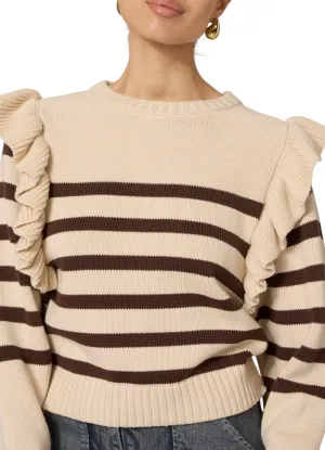 Blair Sweater | Cream & Chocolate