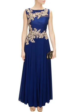 Blue Color Indo Western Dress