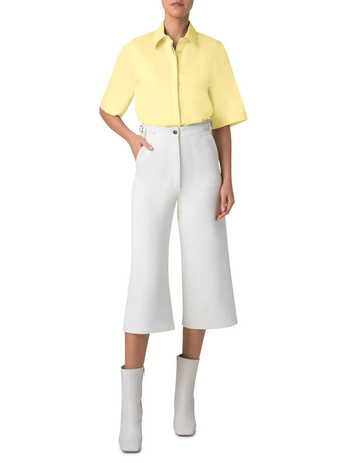 Boxy Shirt Blouse in Linen