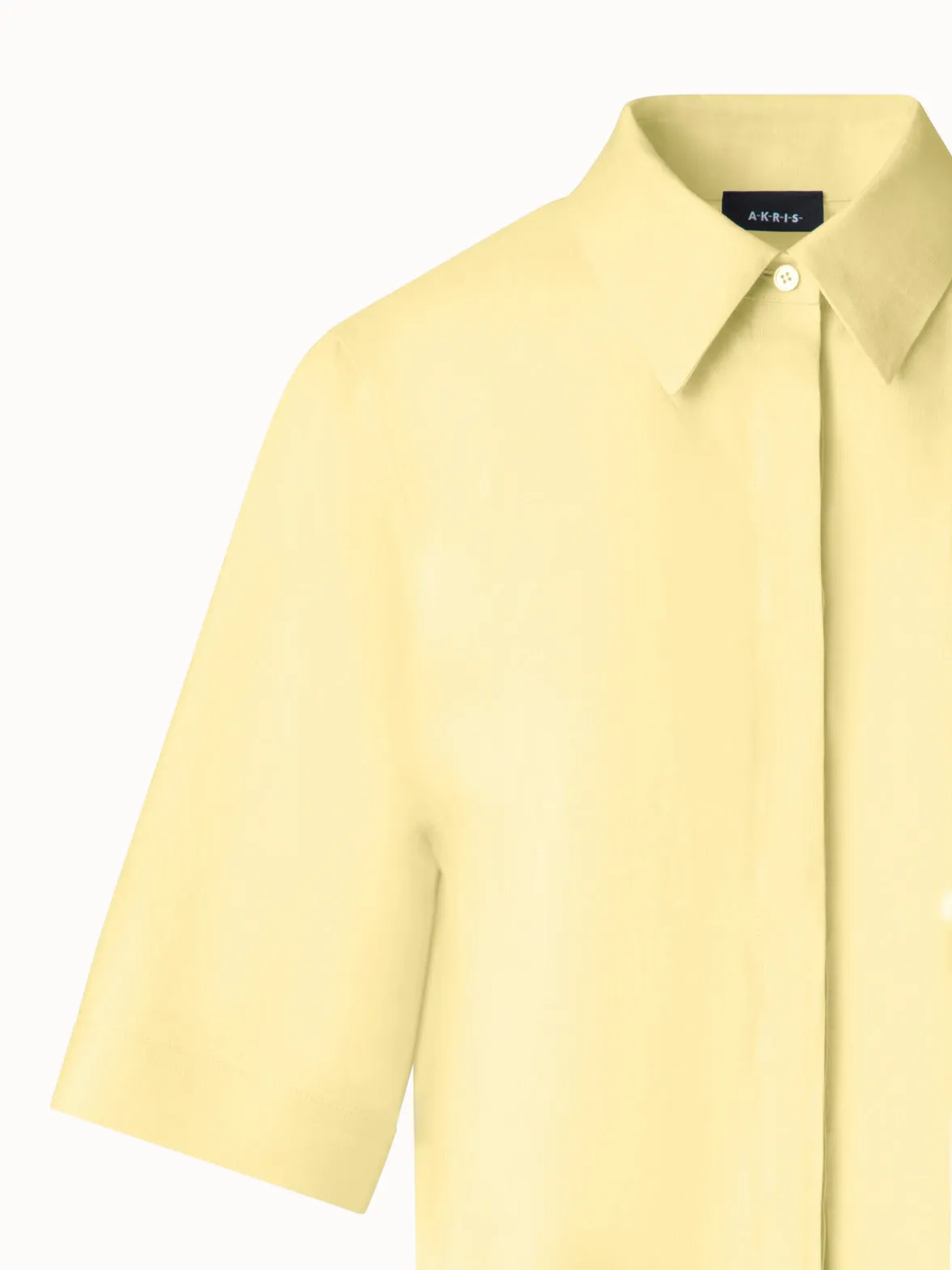 Boxy Shirt Blouse in Linen