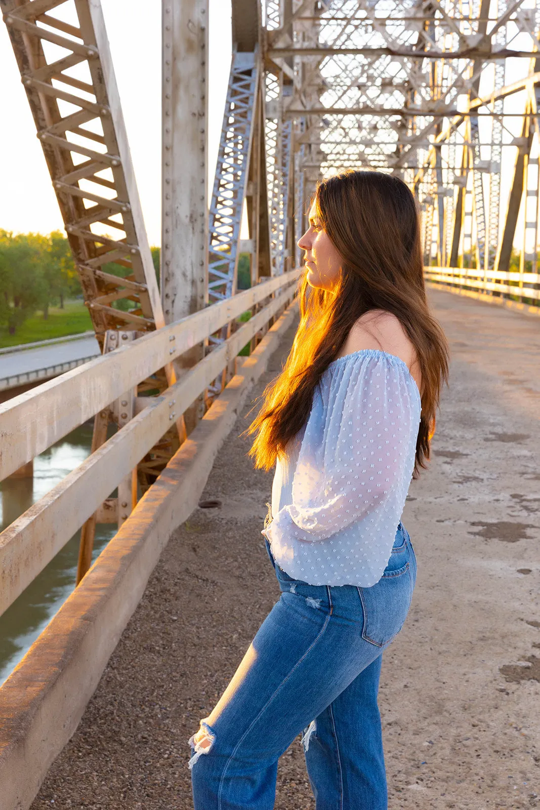 Bridgette Sky Blue Long Sleeve Bodysuit