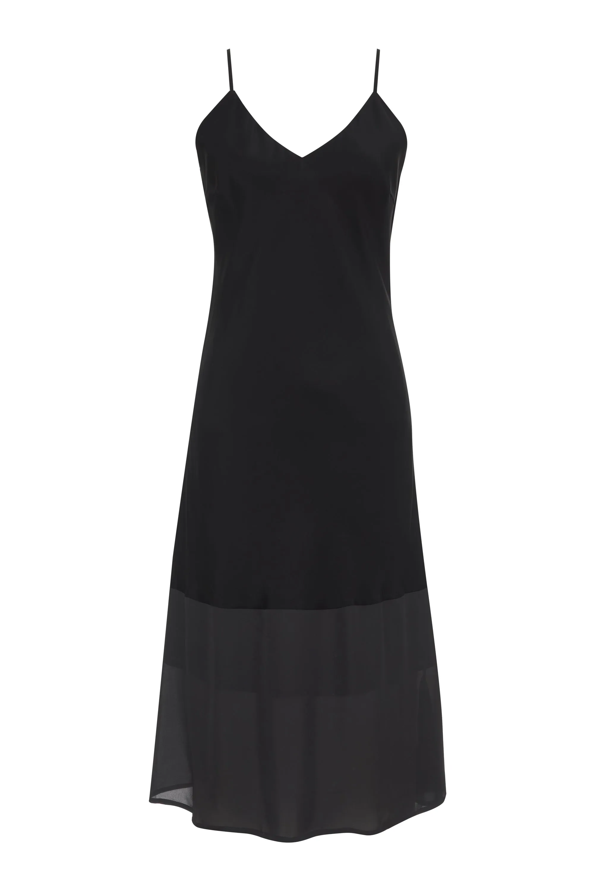 Classic Sheer Bottom Slip Black