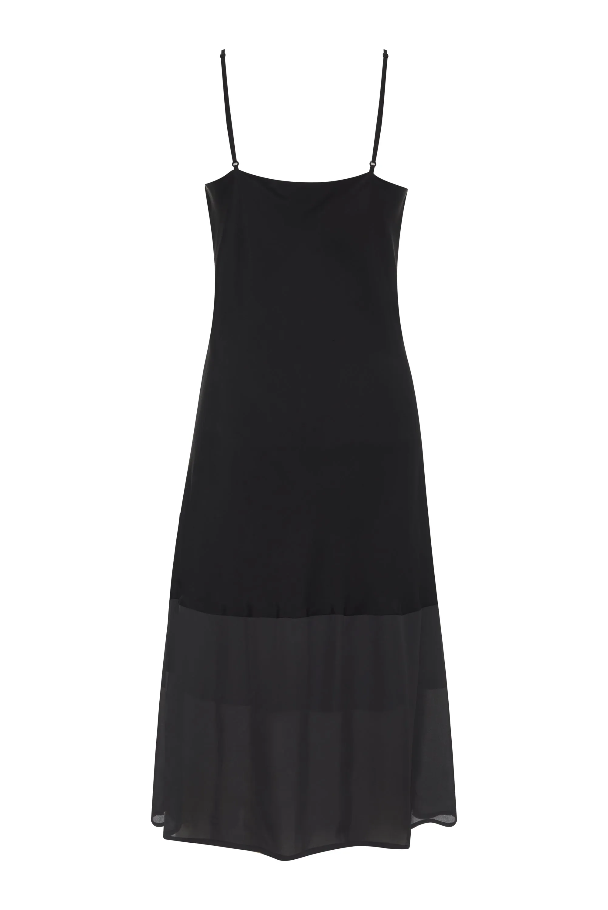 Classic Sheer Bottom Slip Black