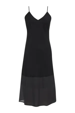 Classic Sheer Bottom Slip Black