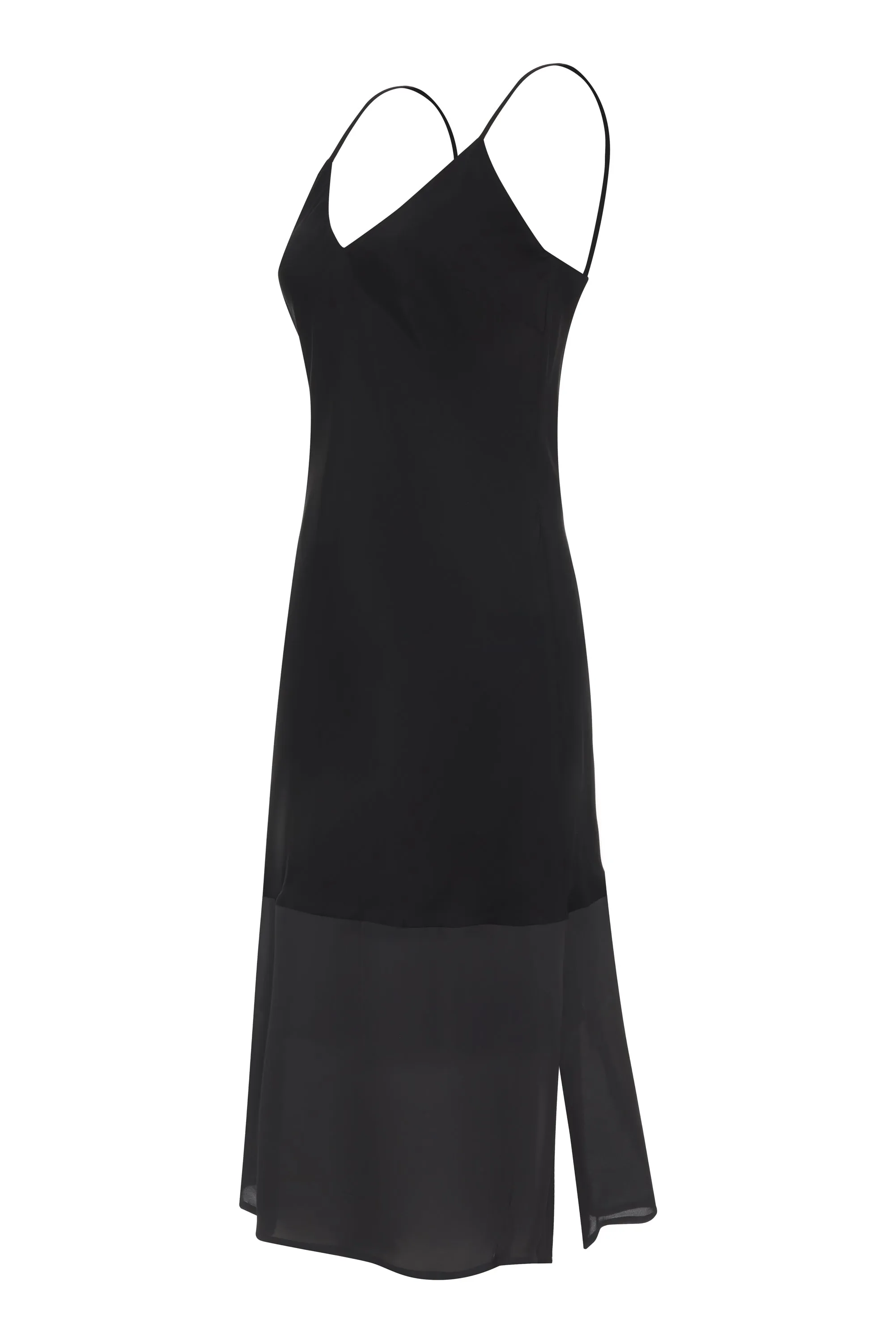 Classic Sheer Bottom Slip Black