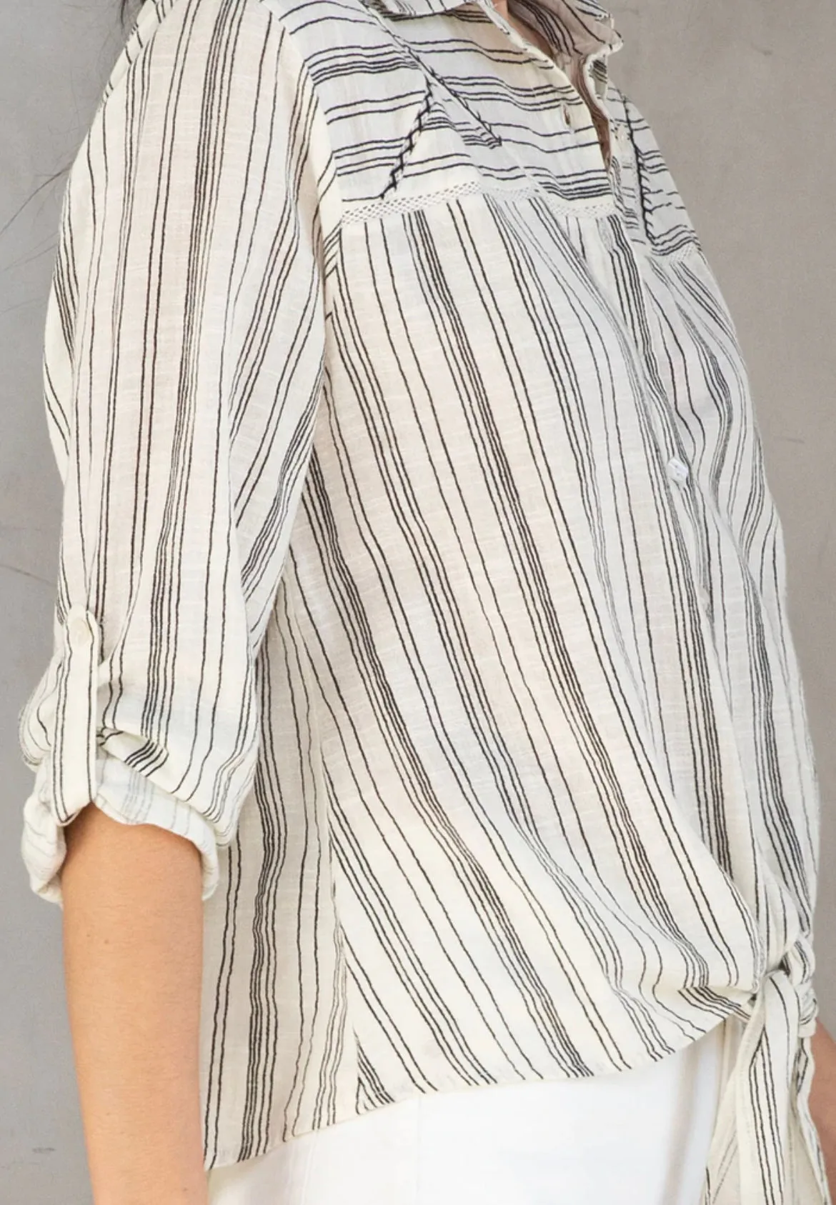 Claude Tie Front Shirt