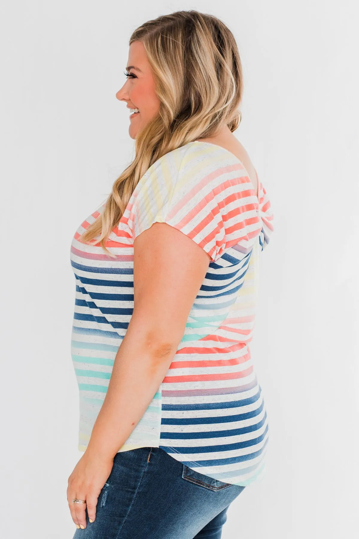 Colorful Cutie Striped Top- Multi