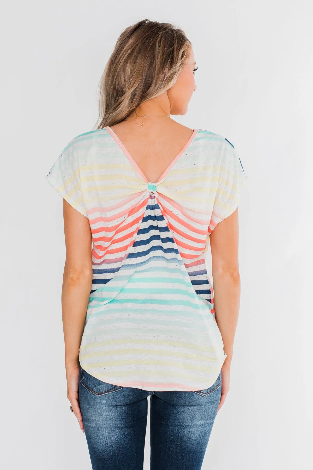 Colorful Cutie Striped Top- Multi