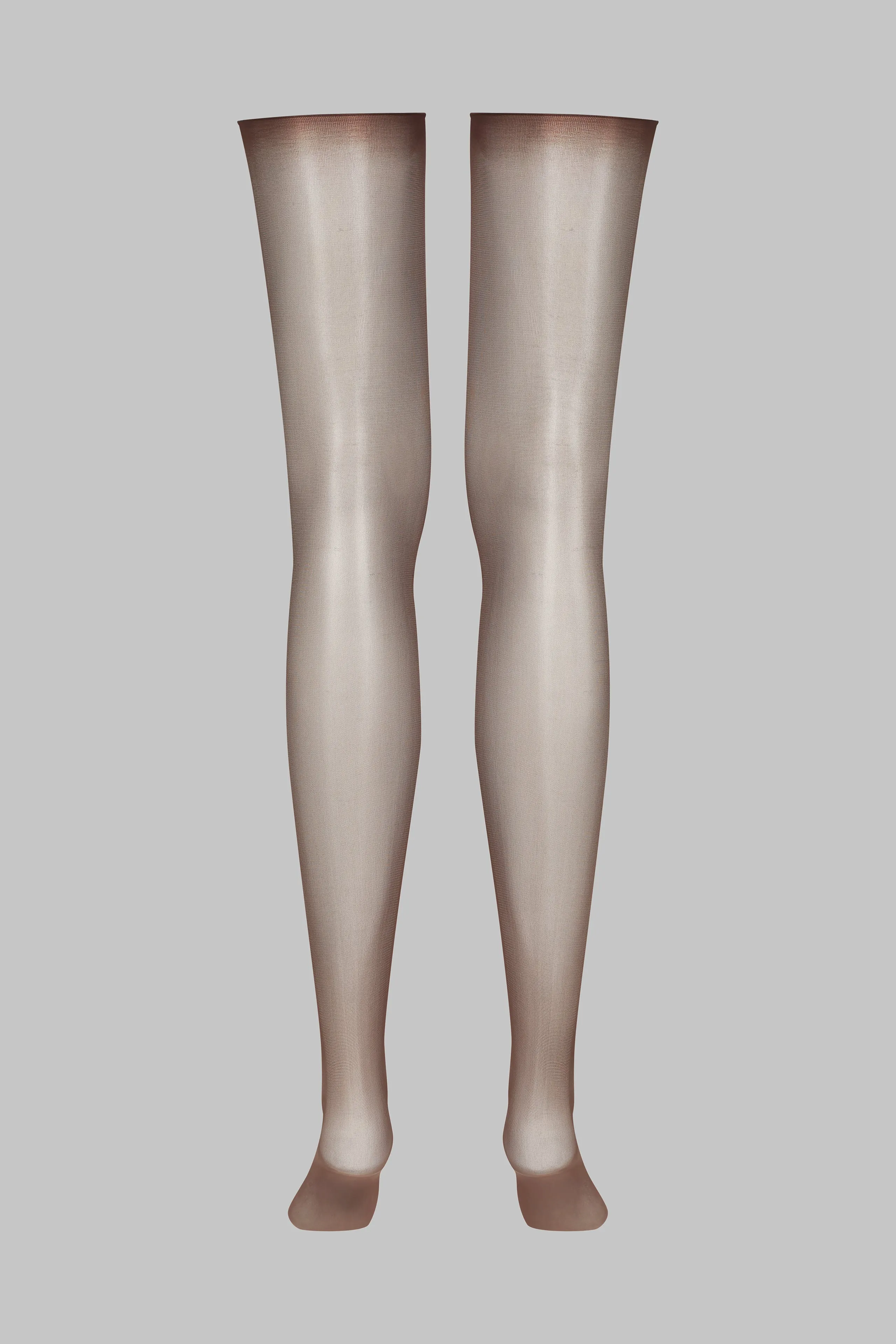 Cut and curled sheer stockings 20D - Les Coquetteries