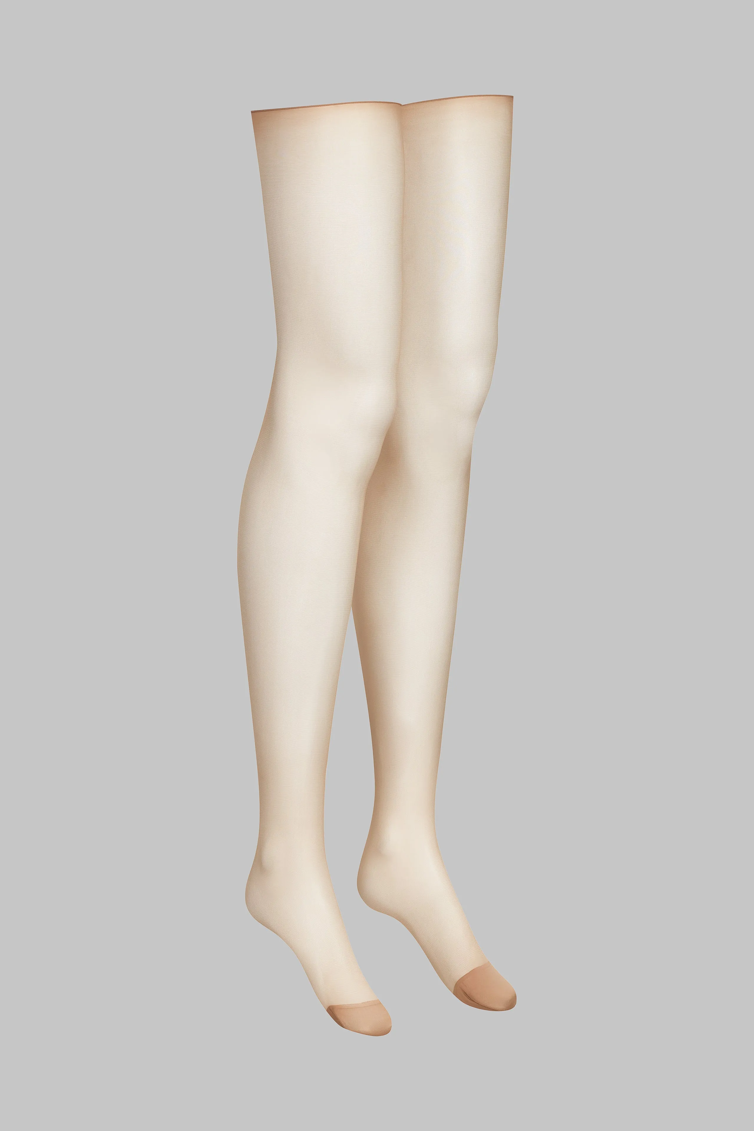 Cut and curled sheer stockings 20D - Les Coquetteries