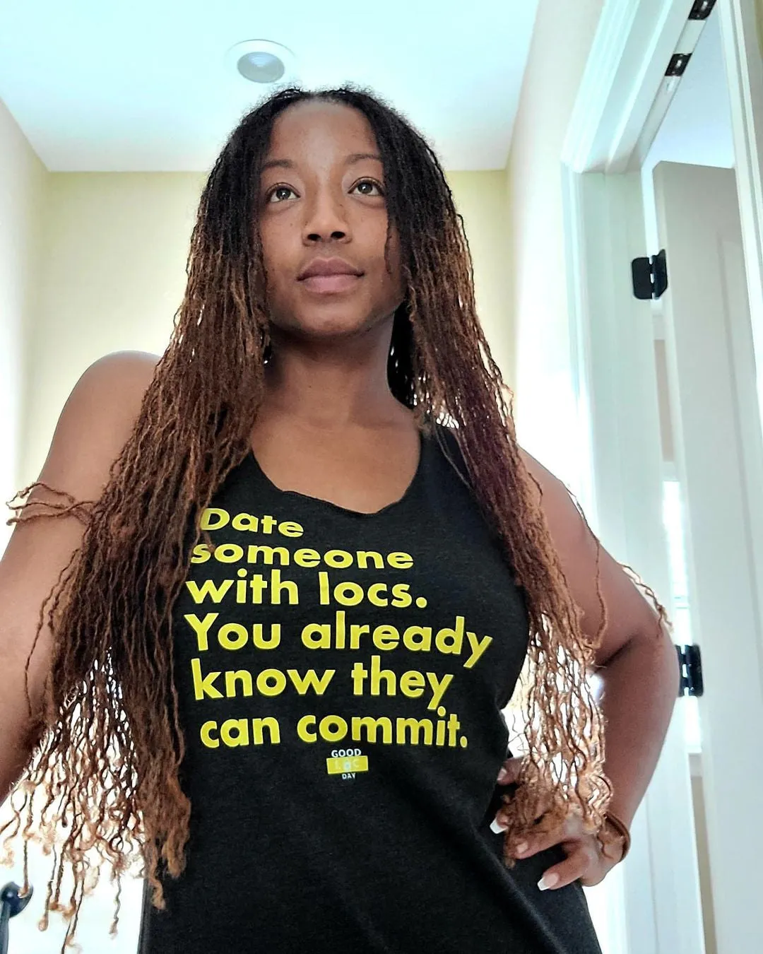 Date Someone With Locs Women's Tank