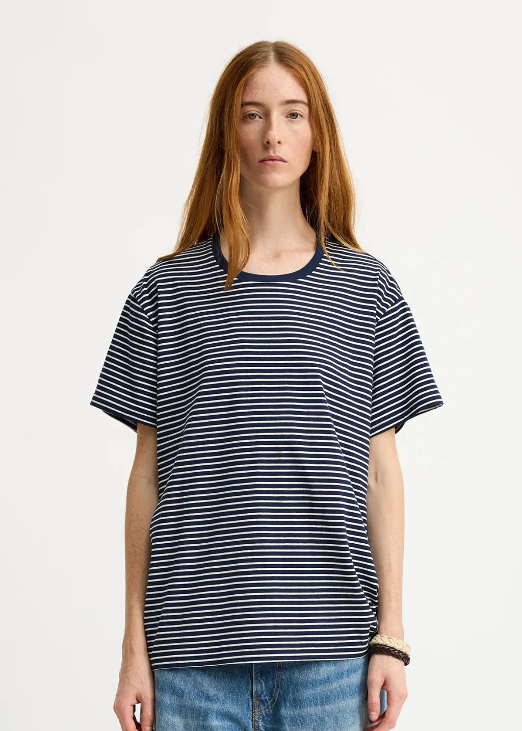 Denimist Relaxed T in Navy Stripe