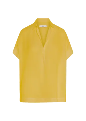 DERRY NEW FREESIA YELLOW LINEN BLOUSE