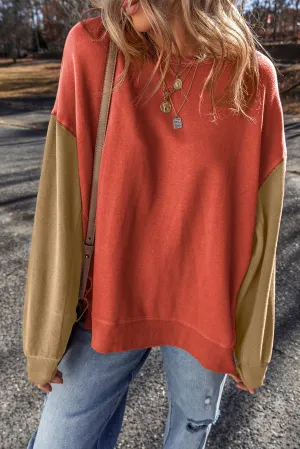 Drop Shoulder Pullover Sweatshirt