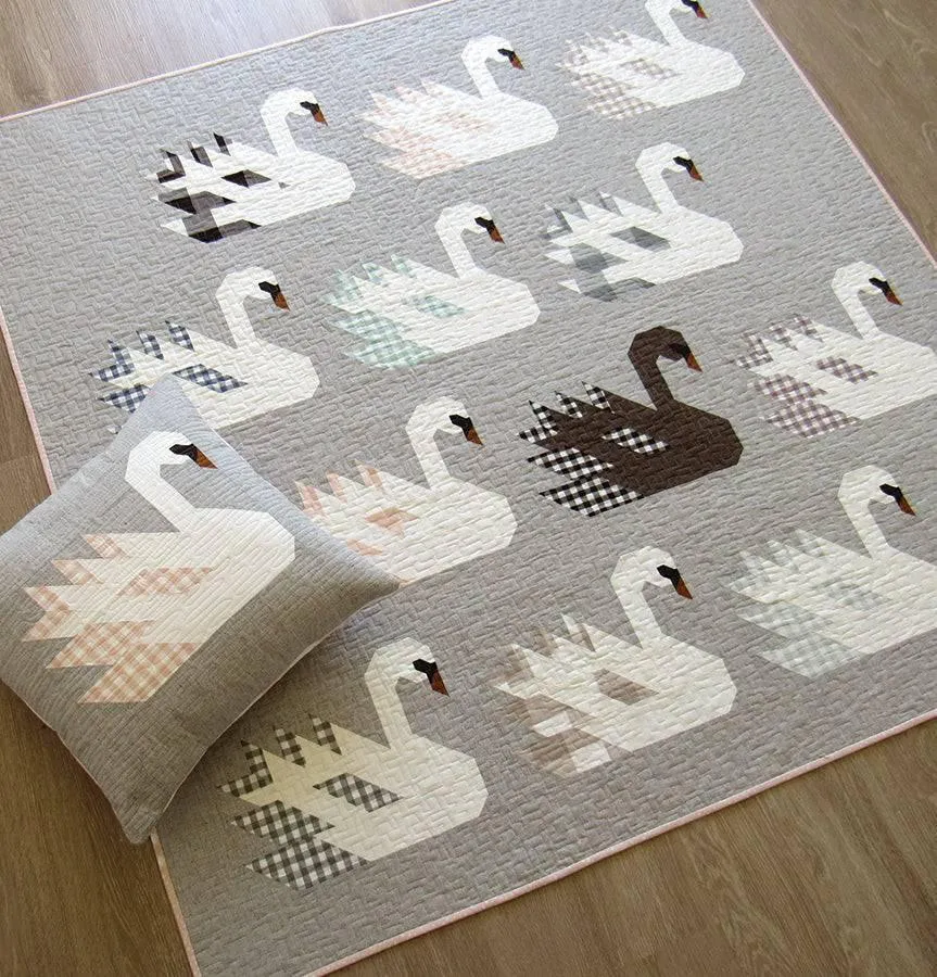 Elizabeth Hartman - Swan Island - Quilt & Pillow Pattern