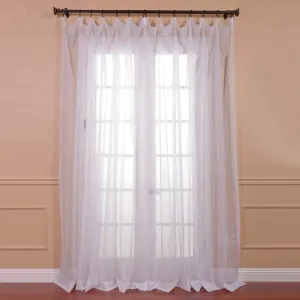 Exclusive Fabrics Extra Wide White Voile Sheer Curtain Panel (1 Panel)