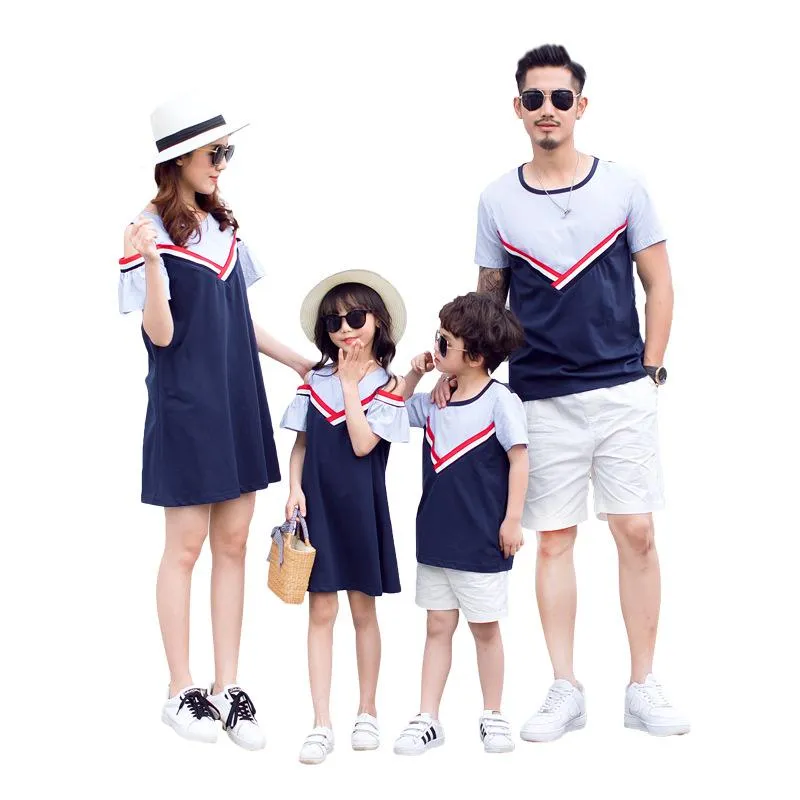 Family Matching Patchwork Outfit
