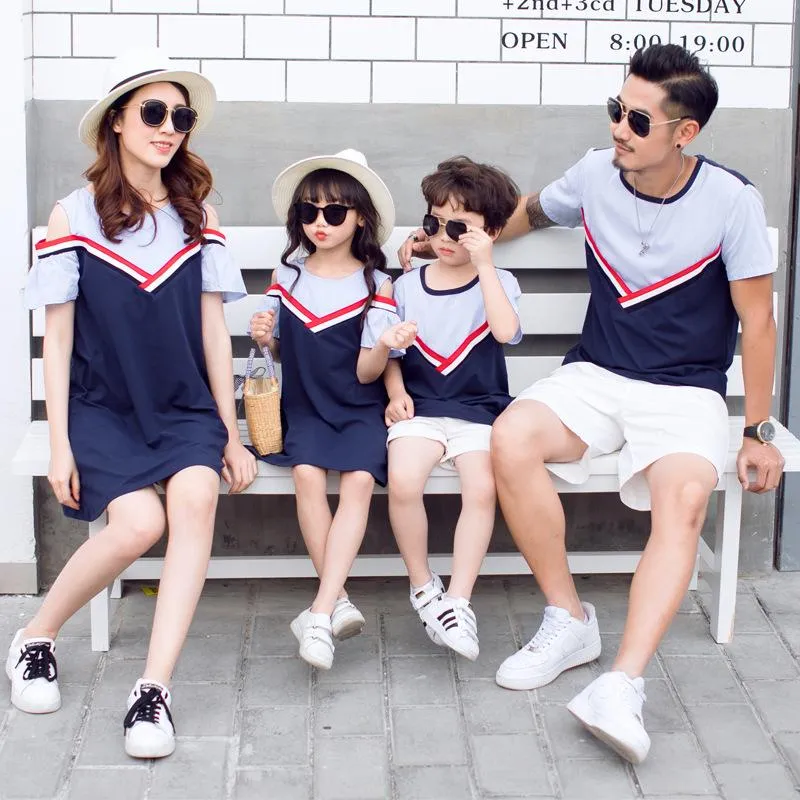Family Matching Patchwork Outfit