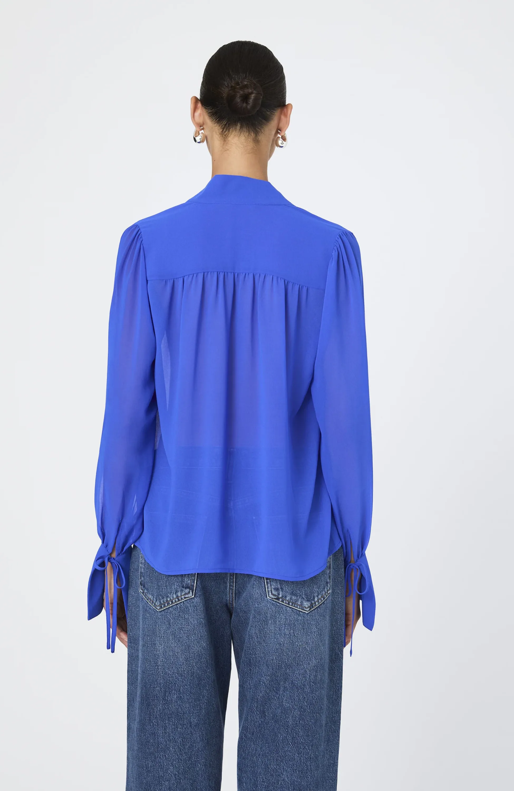 French Connection - Eden Tie Neck Blouse