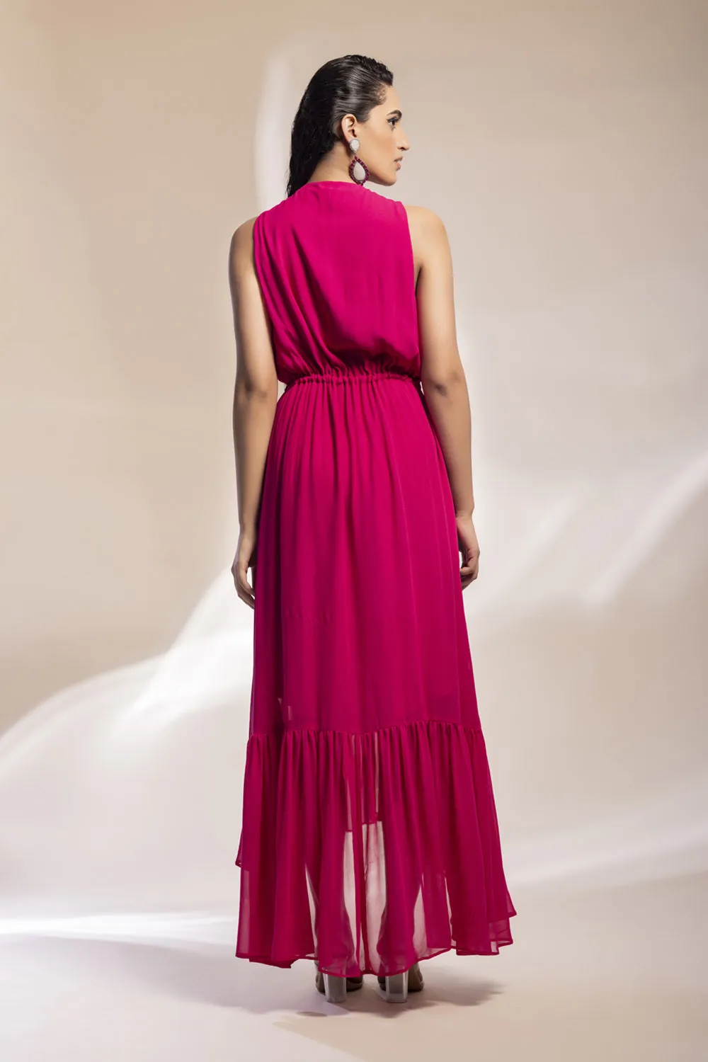 Fuschia Georgette Dress