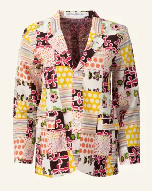 Georgette Preppy Patch Blazer