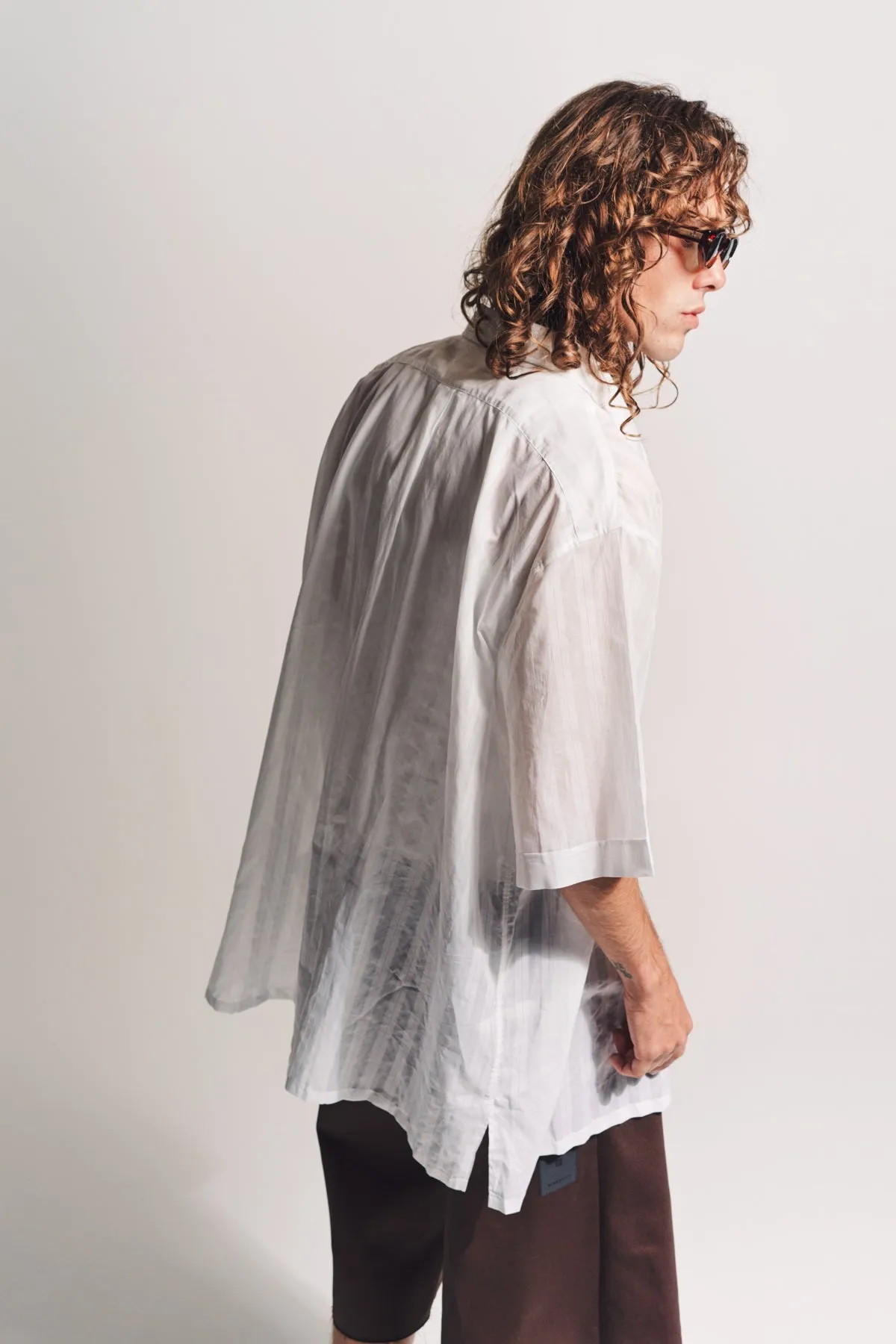 GIVENCHY | STRIPED VOILE POCKET SHIRT