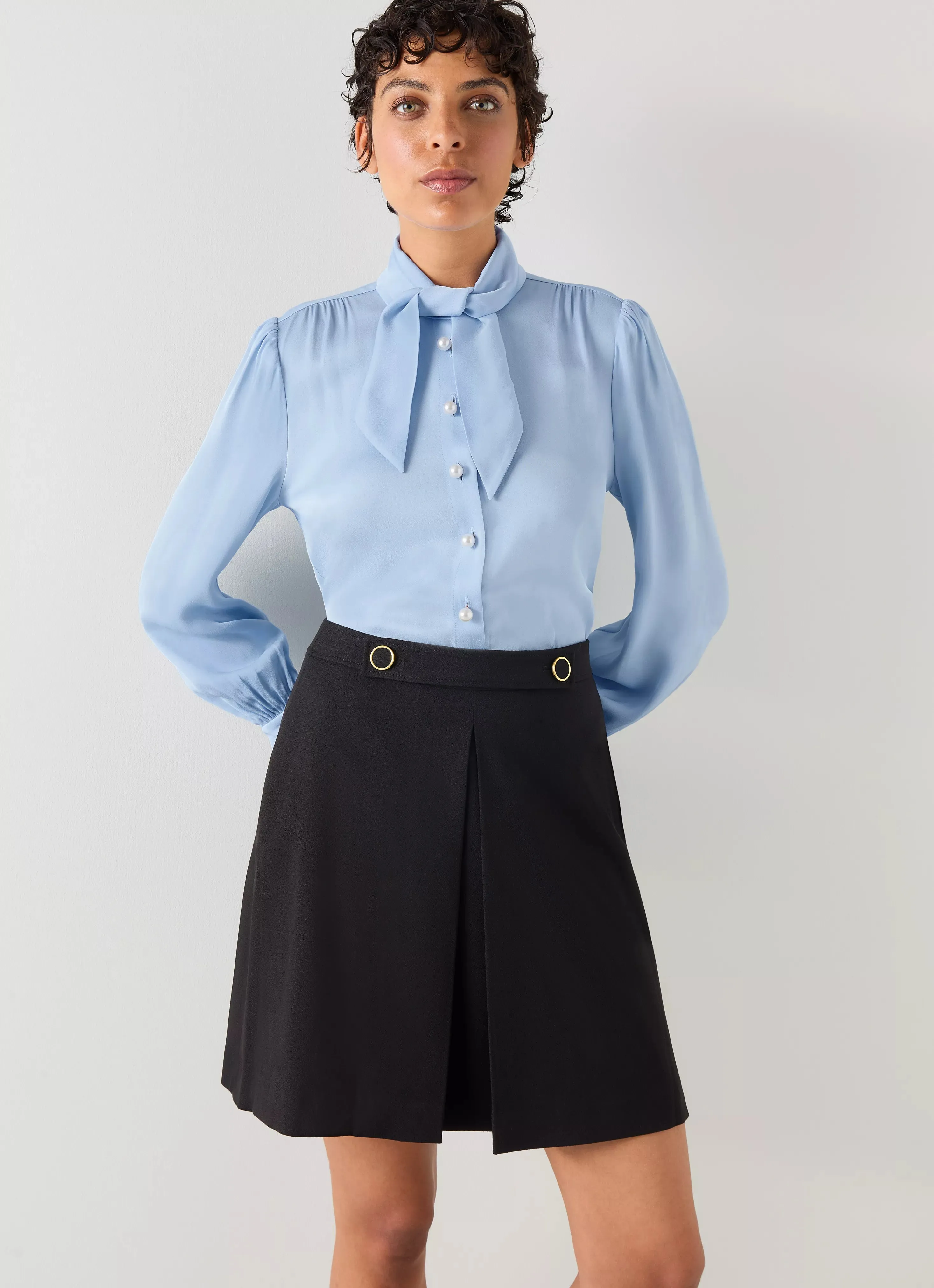 HALL TIE NECK BLOUSE