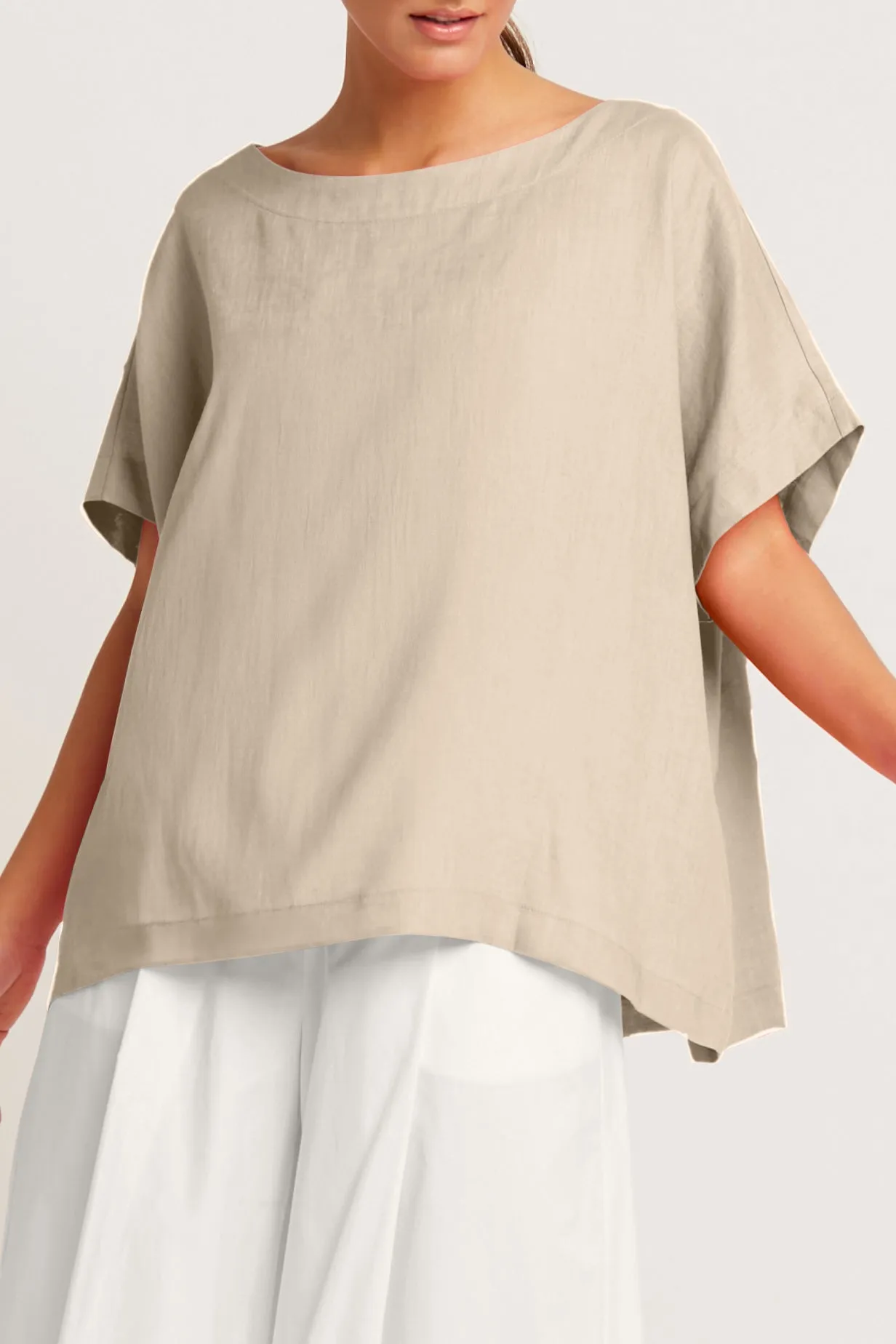 Handkerchief Linen Butterfly Tee