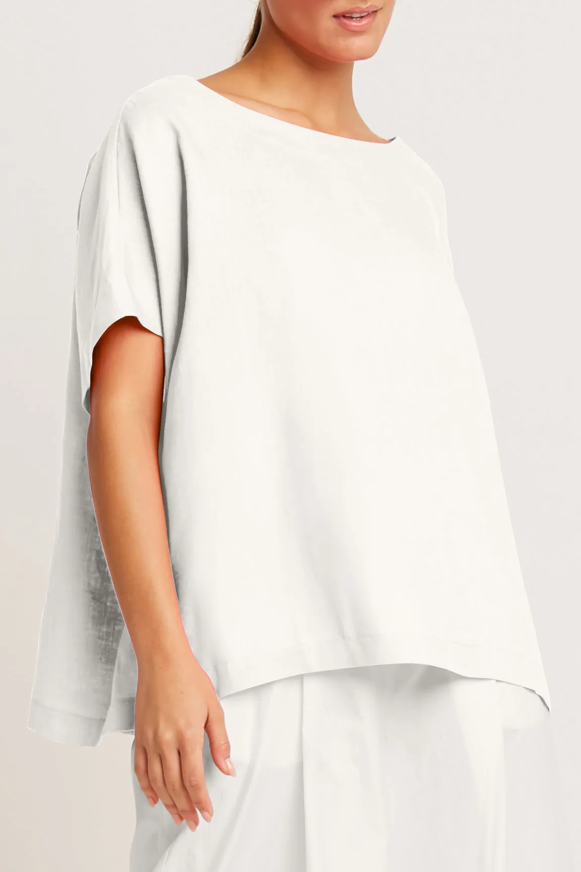 Handkerchief Linen Butterfly Tee