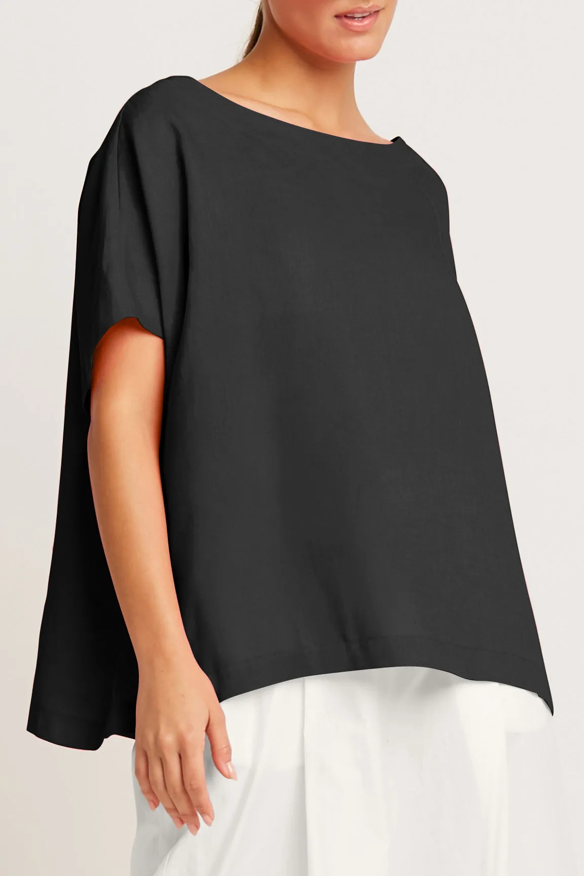 Handkerchief Linen Butterfly Tee